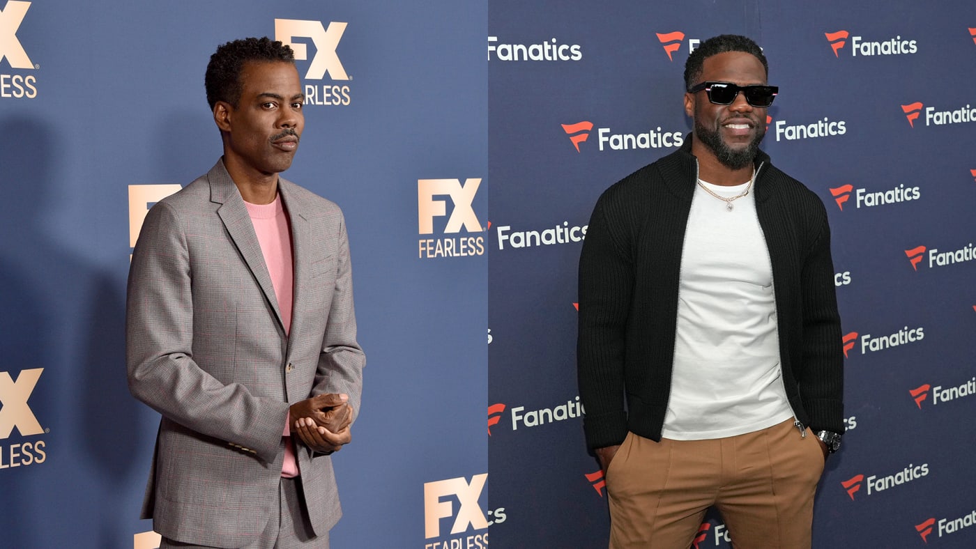 Chris Rock attends the FX Networks' Star Walk Winter Press Tour 2020, Kevin Hart attends Michael Rubin's 2022 SB Party