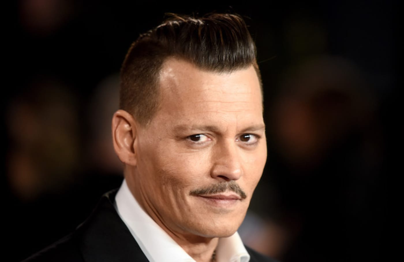 Johnny Depp attends the 'Murder On The Orient Express' World Premiere.