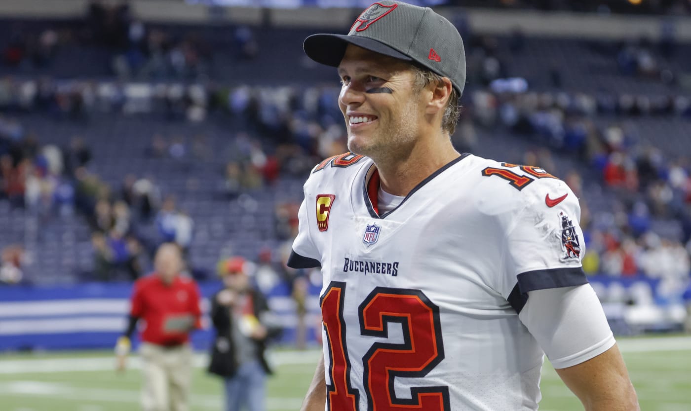 Tom Brady after Tampa Bay's game against the Indianapolis Colts