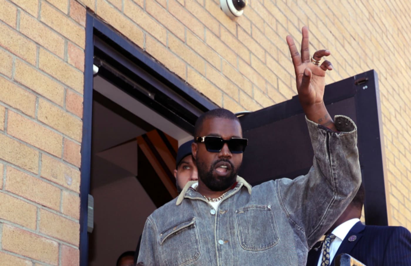 Kanye West attends Sunday Service at The Greater Allen A.M.E. Cathedral