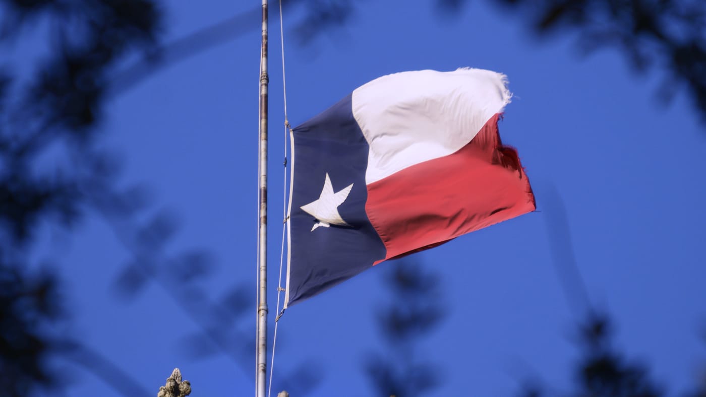 texas flag in the lonestar state