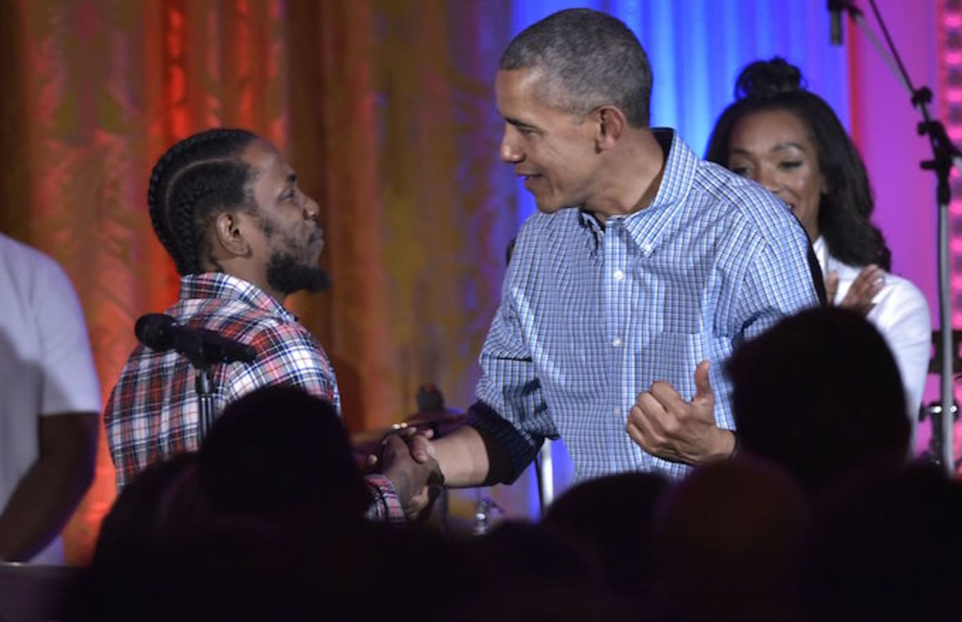 Kendrick Lamar and President Barack Obama