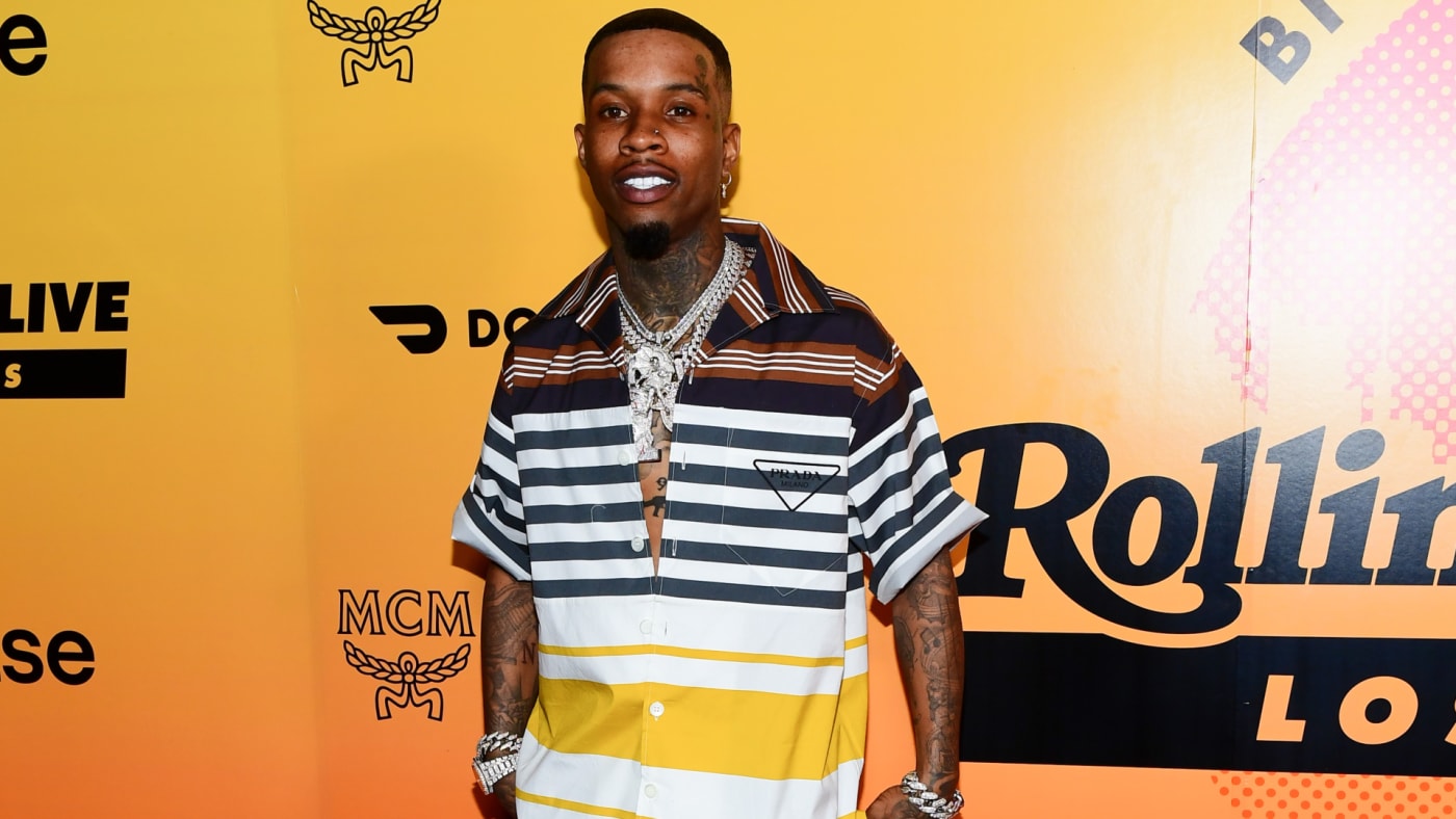 Tory Lanez is seen on the red carpet