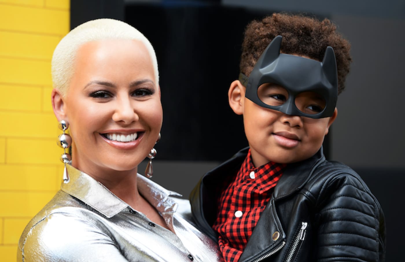 Amber Rose with her son, Bash.