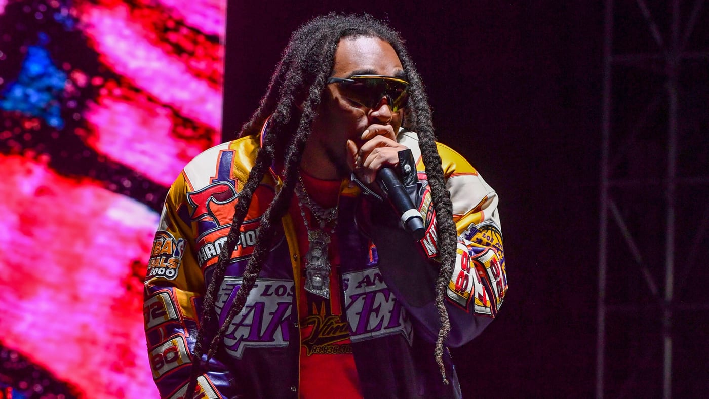 Takeoff of Migos perform onstage during the 2022 ONE MusicFest