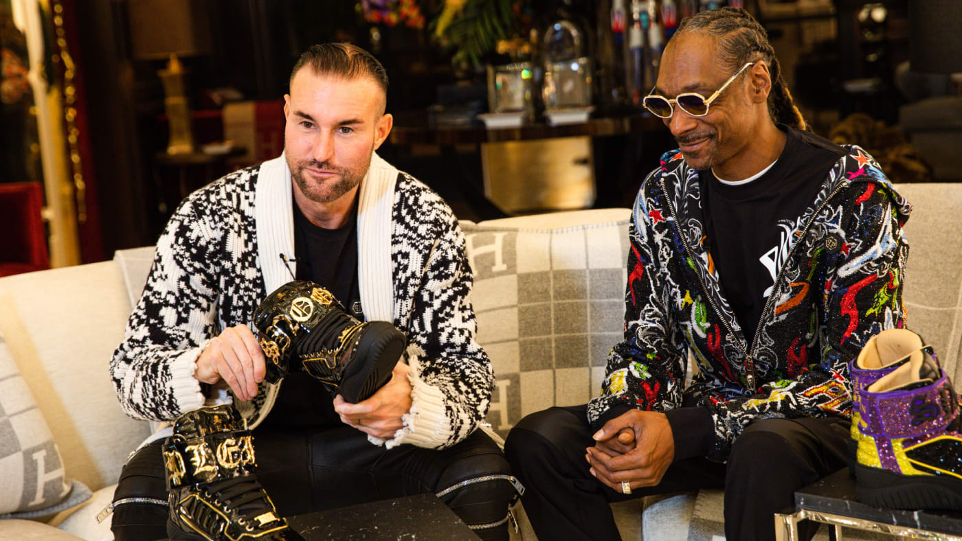 Phillipp Plein and Snoop Dogg at a launch party