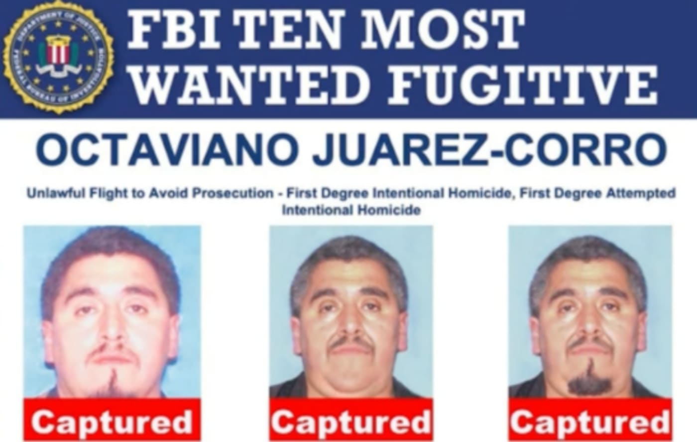 FBI Captures Man on Most 10 Wanted List Who Was on the Run for 16 Years