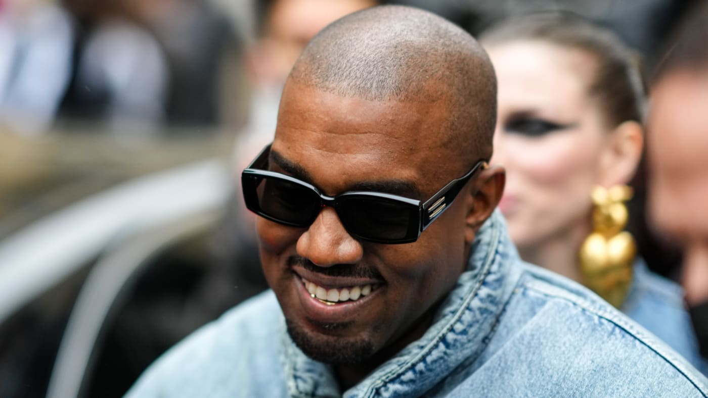The artist formerly known as Kanye is pictured