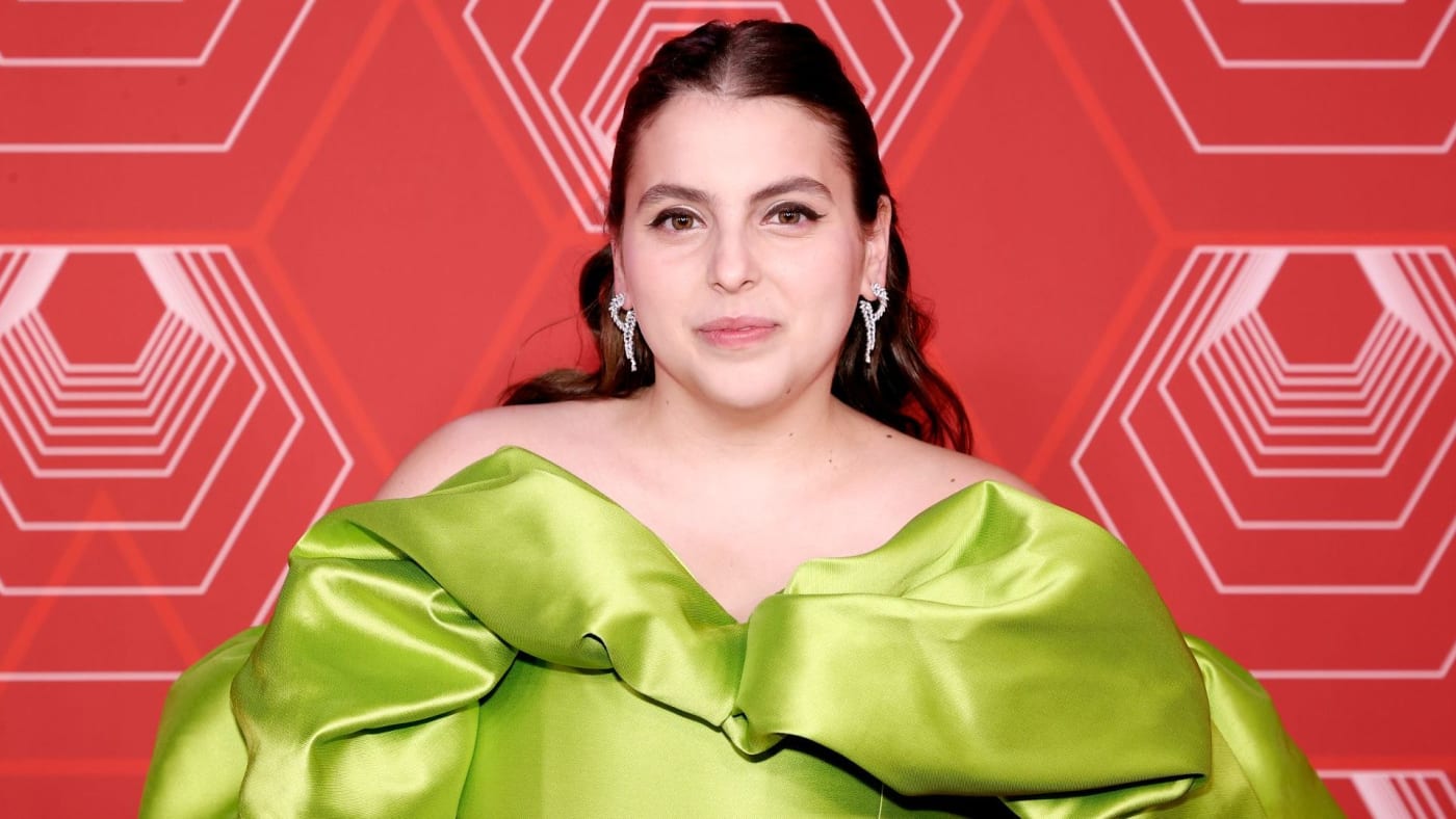 Beanie Feldstein at an event.