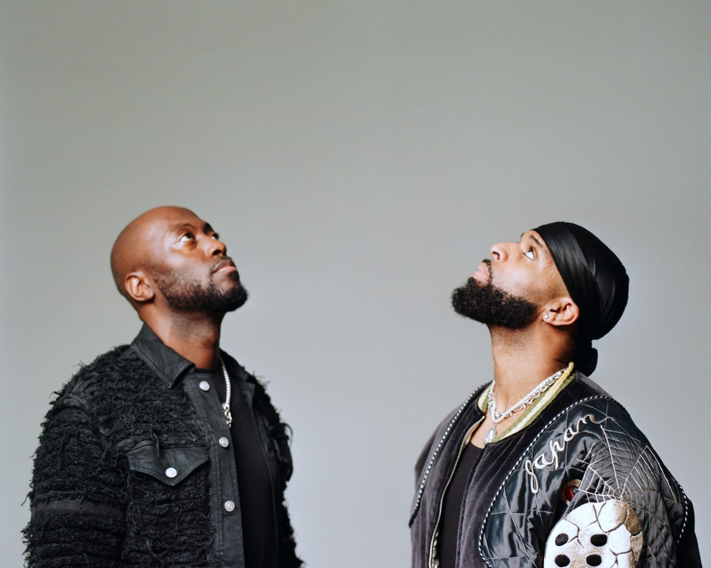 OVO Sound duo Dvsn looking up at the sky