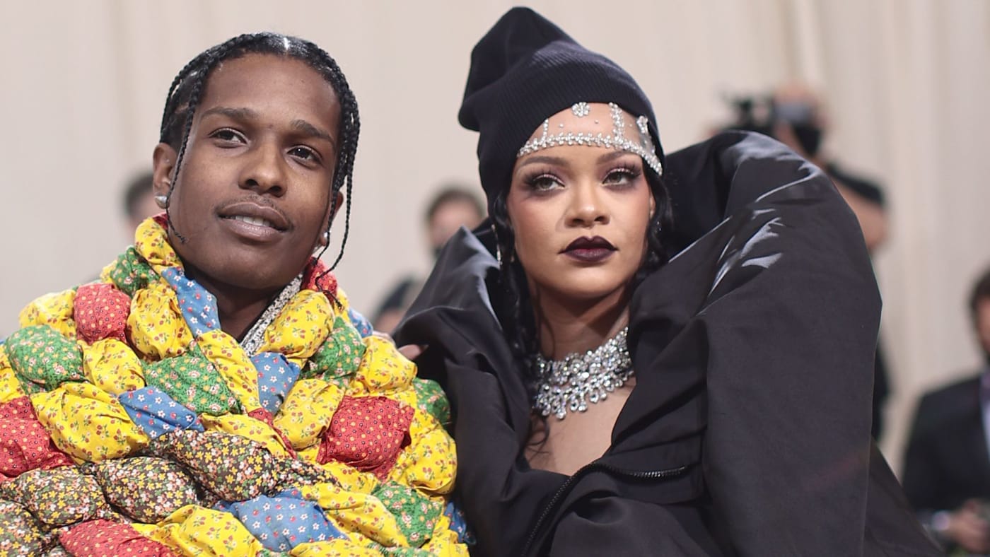ASAP Rocky and Rihanna attend The 2021 Met Gala