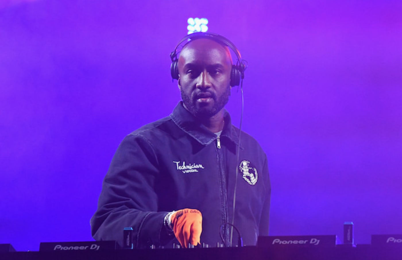 Virgil Abloh performs onstage at SOMETHING IN THE WATER.