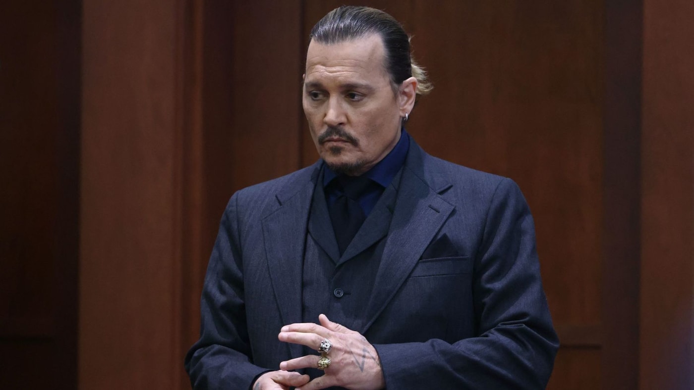 Johnny Depp in court on April 21