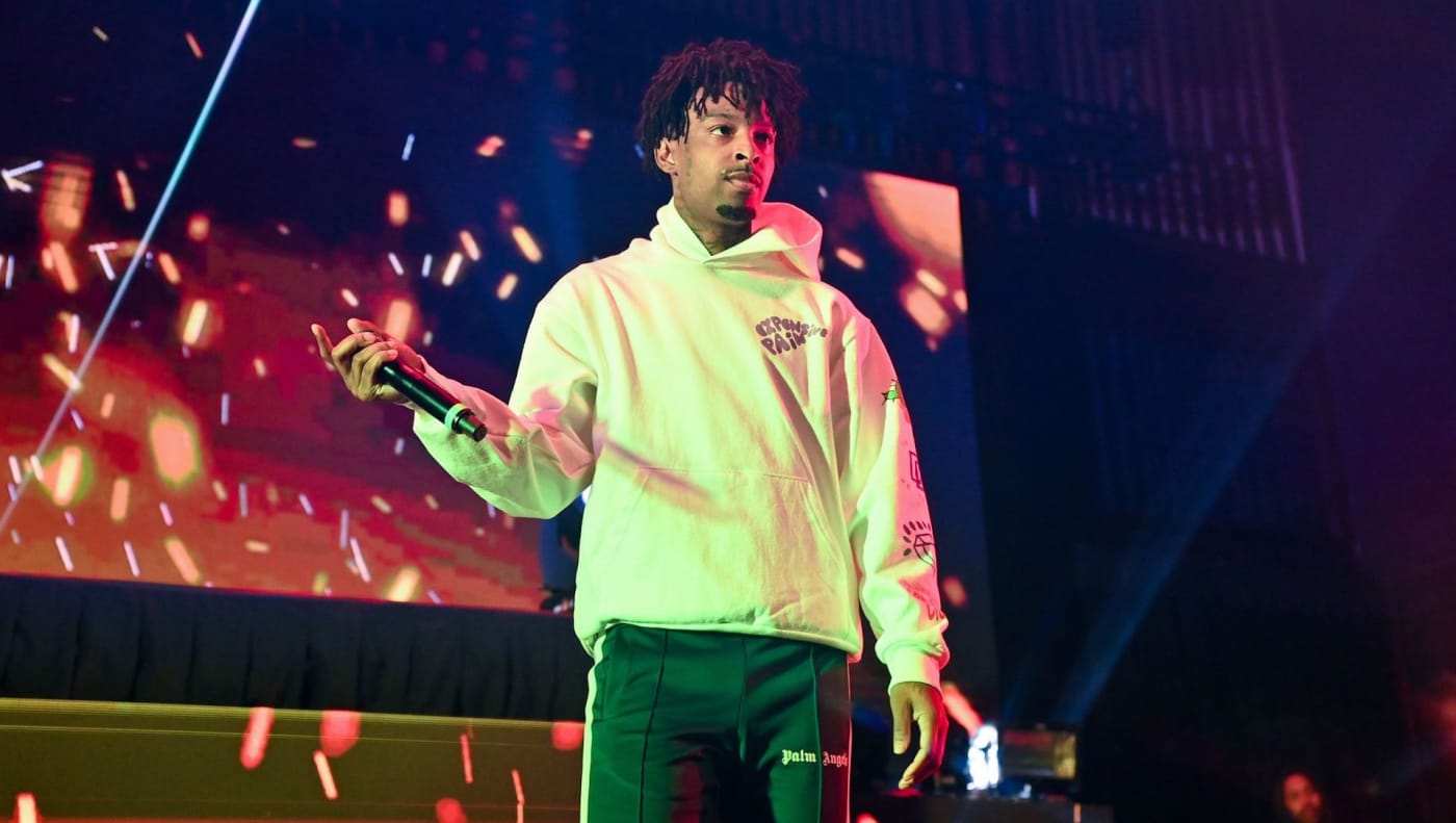 21 Savage performs during G Herbo In Concert at Tabernacle