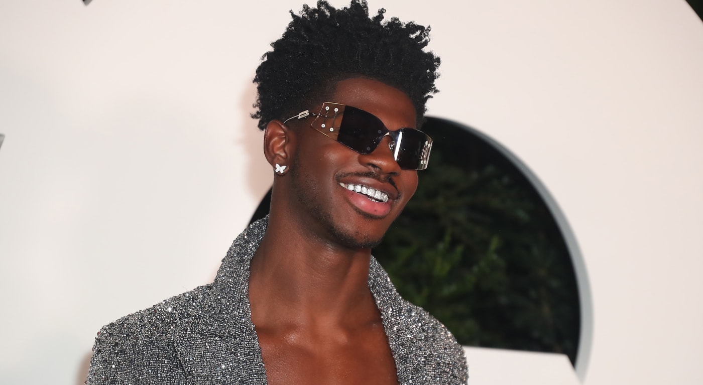 Lil Nas X on red carpet for GQ event
