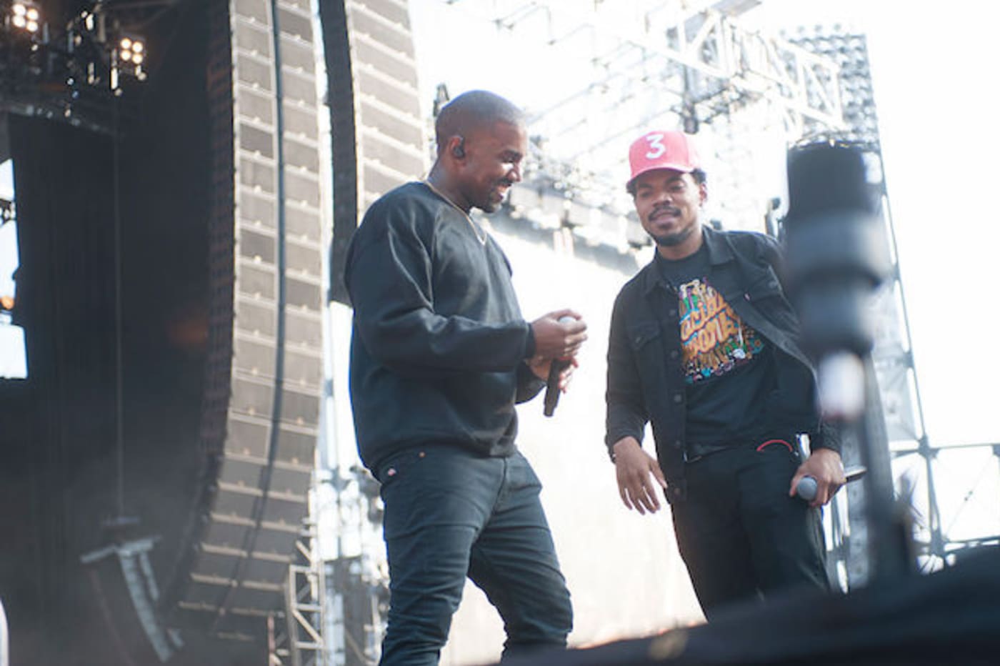 This is a picture of Kanye and Chance.