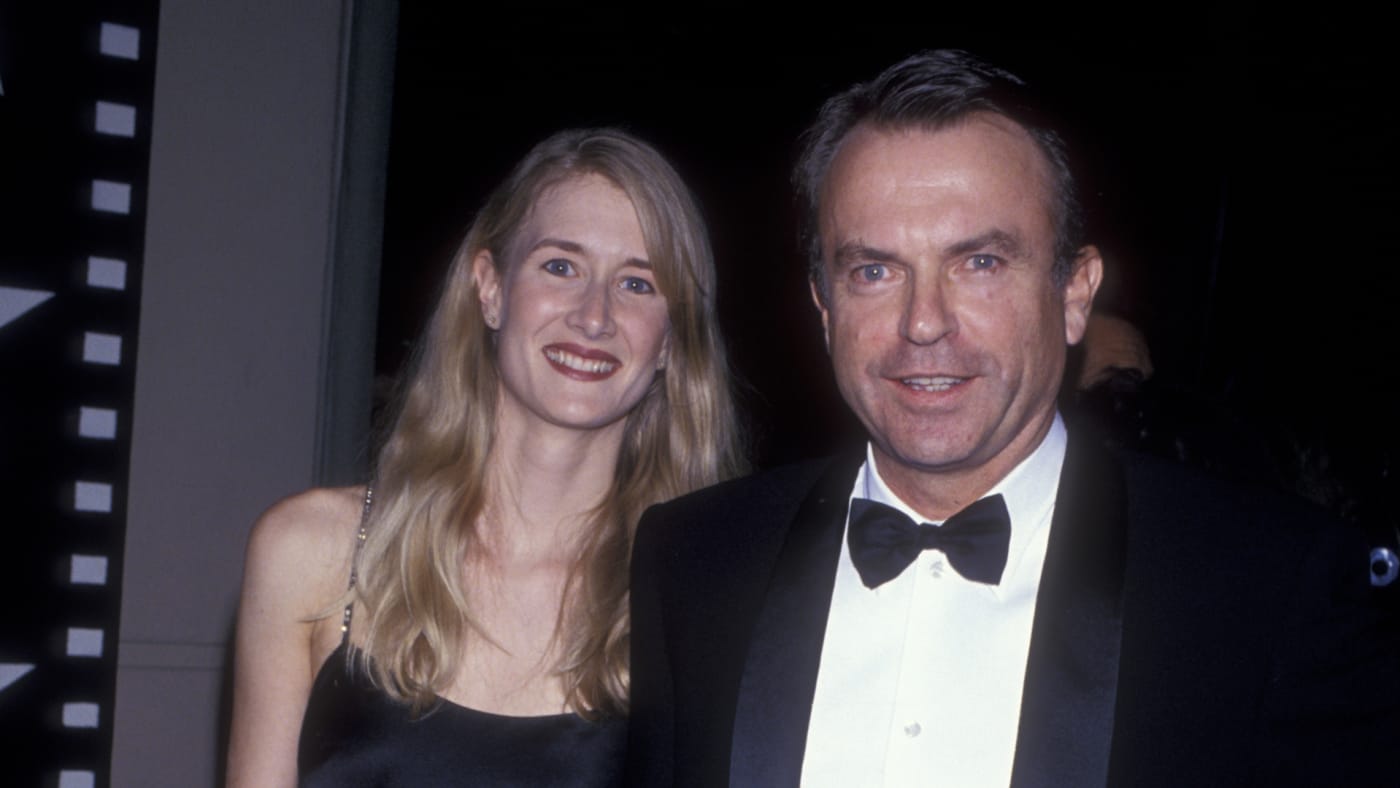 Laura Dern and actor Sam Neill attend event together.
