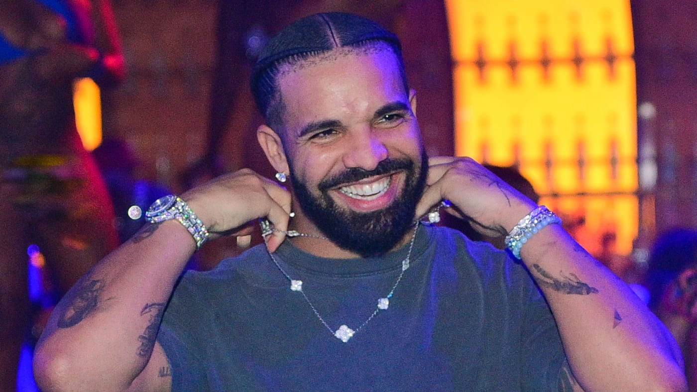 Drake is pictured at a public event