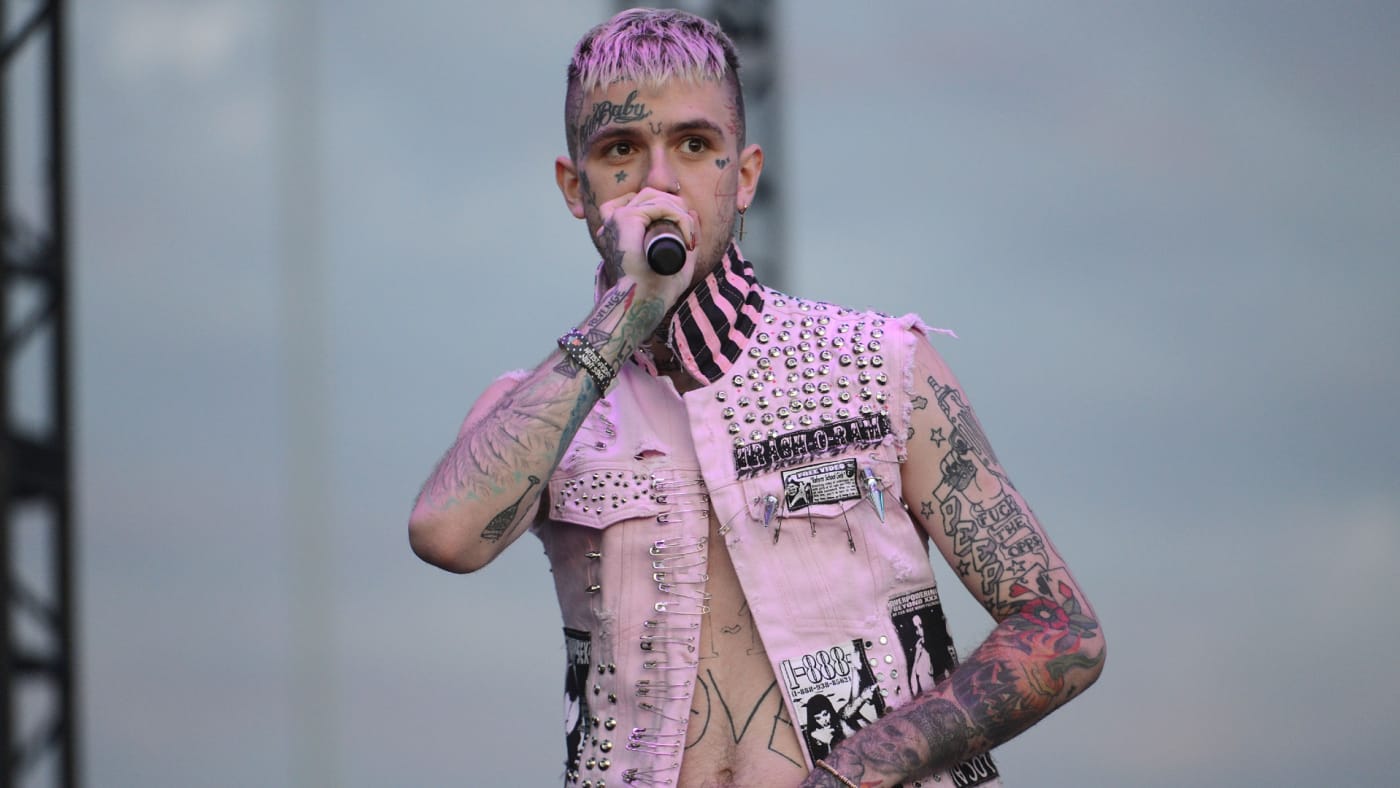 Lil Peep is seen performing for fans