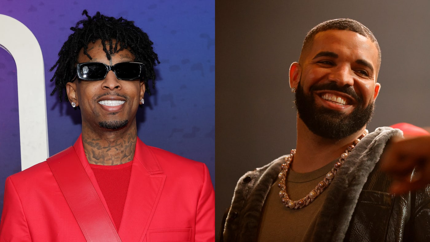 21 Savage at the Soul Train Awards and Drake during his Till Death Do Us Part rap battle.
