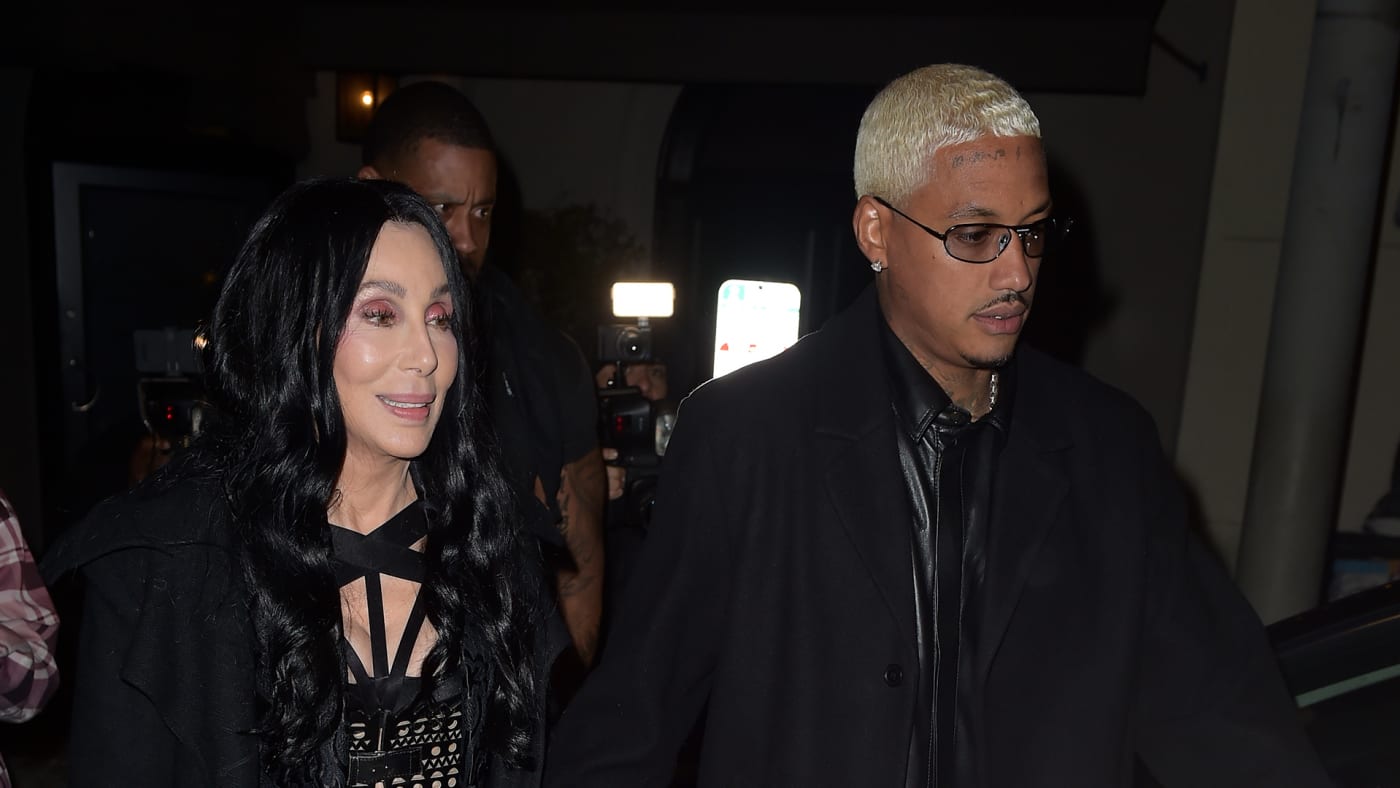 Cher and Alexander Edwards are seen on November 2, 2022 in Los Angeles, California.