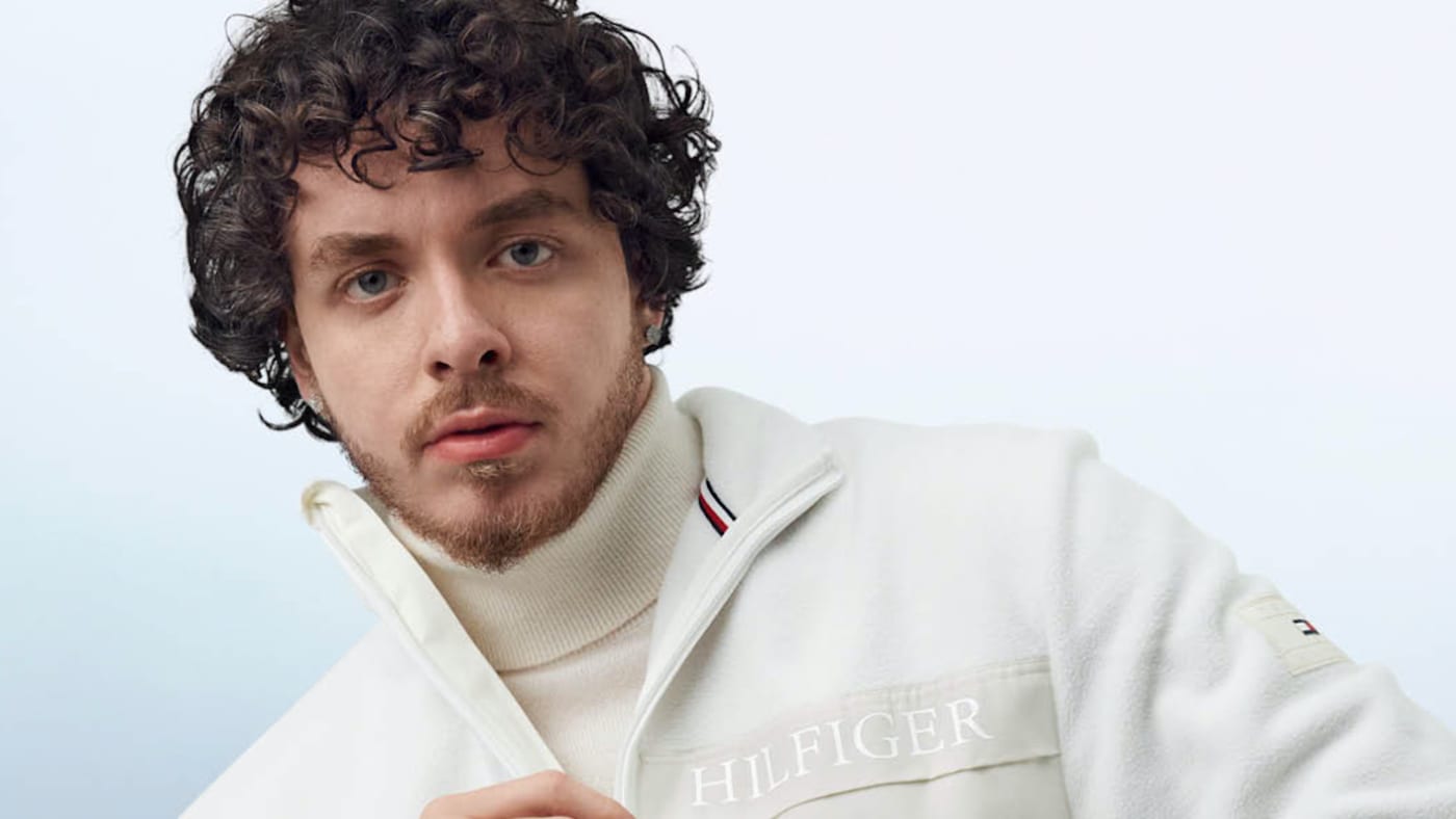 tile Elastic Betsy Trotwood Jack Harlow Featured in Tommy Hilfiger's New 'Pass The Mic' Campaign |  Complex