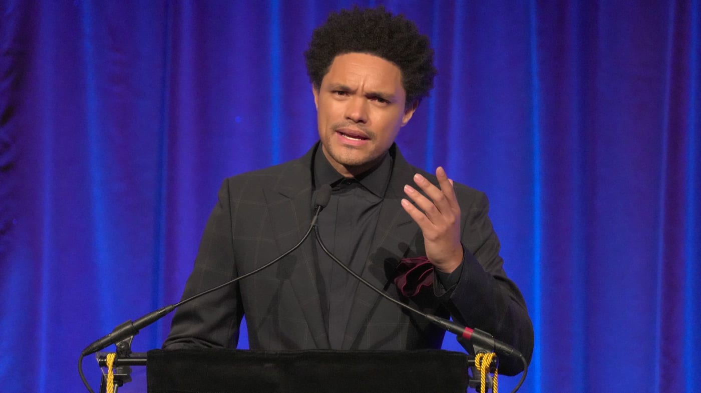 Trevor Noah speaks onstage at the National Board of Review annual awards gala