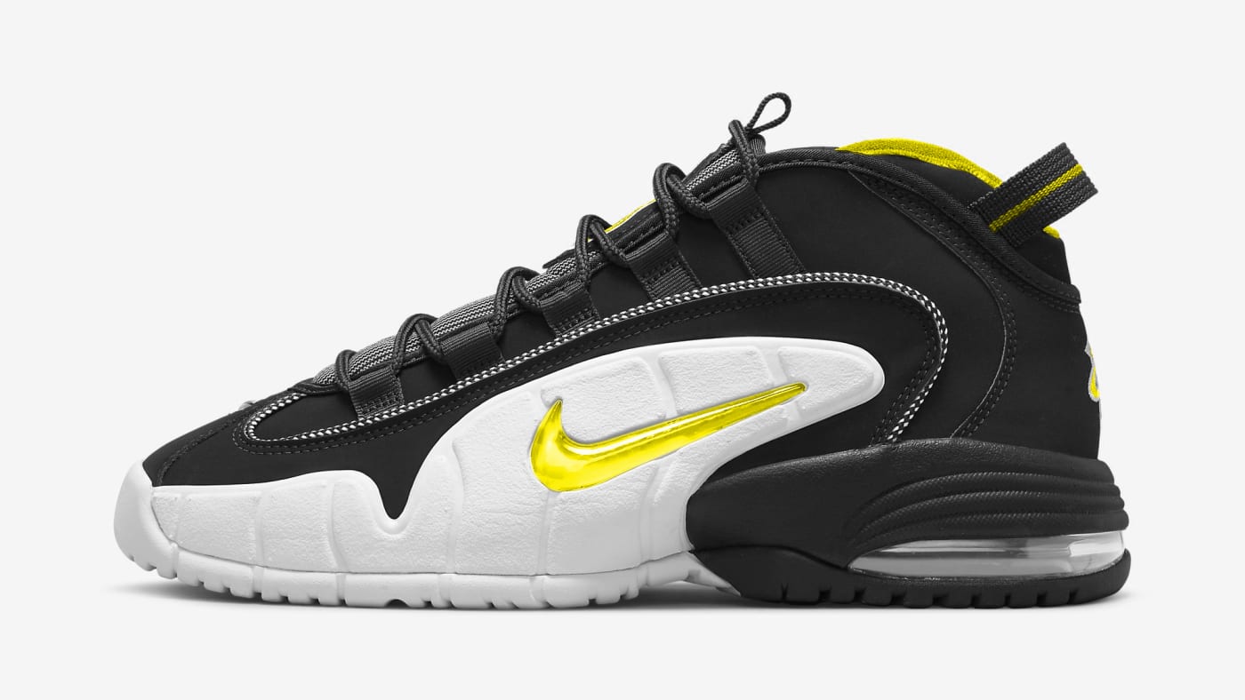 Nike Air Penny Lester Middle Black Yellow Release Date FN688-100 | Complex