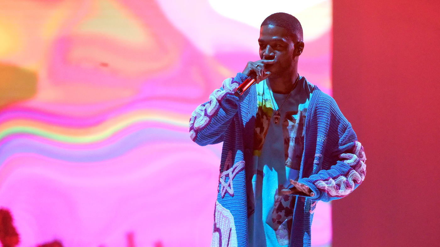 Kid Cudi performs in support of his "Entergalactic" album release at Oakland Arena