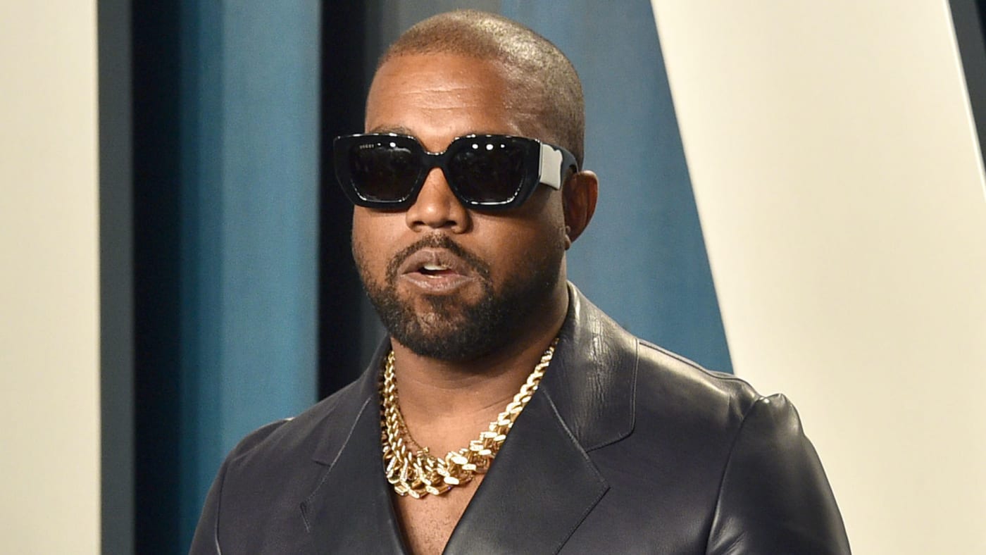 Kanye West attends the 2020 Vanity Fair Oscar Party at Wallis Annenberg Center.