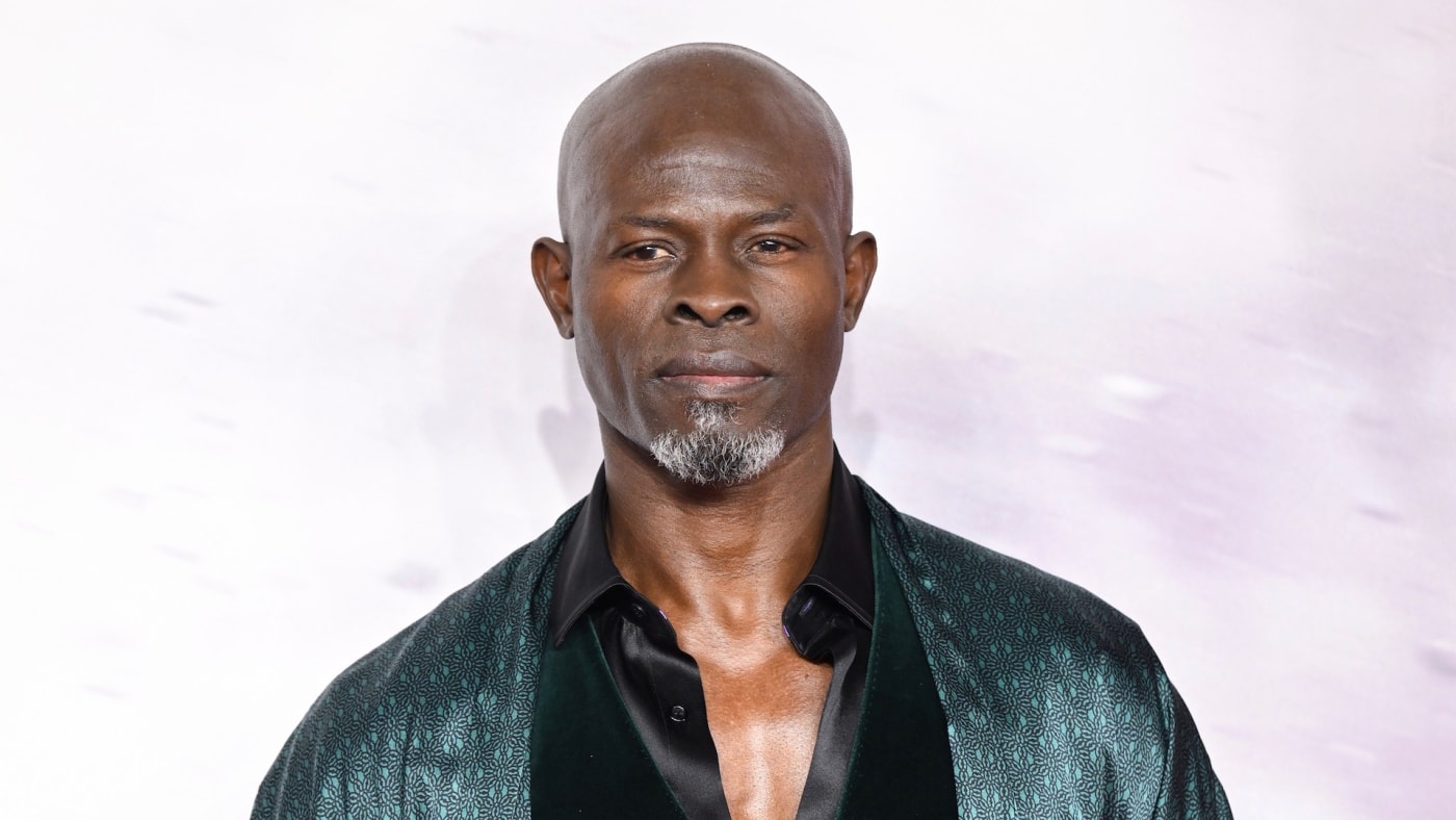 Djimon Hounsou attends the "Shazam! Fury of the Gods" premiere