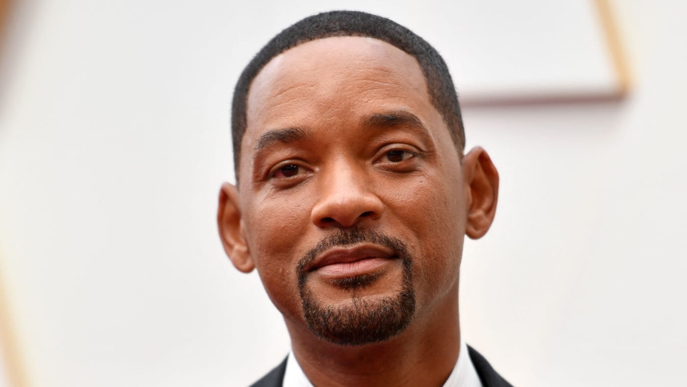 Will Smith pictured on the red carpet of the 2022 Oscars.
