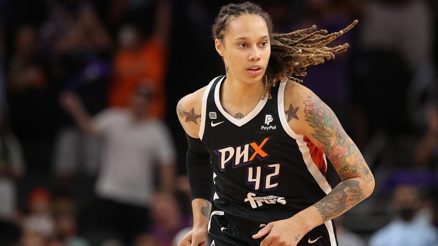 Britteny Griner is seen playing in a game