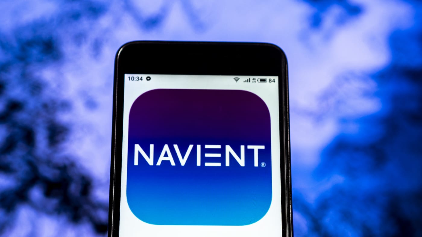 Photograph of the Navient phone app