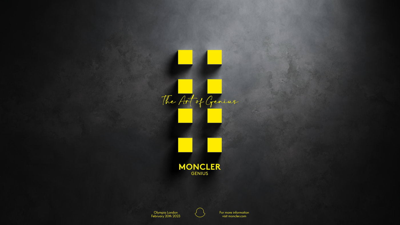 Logo for Moncler The Art of Genius event