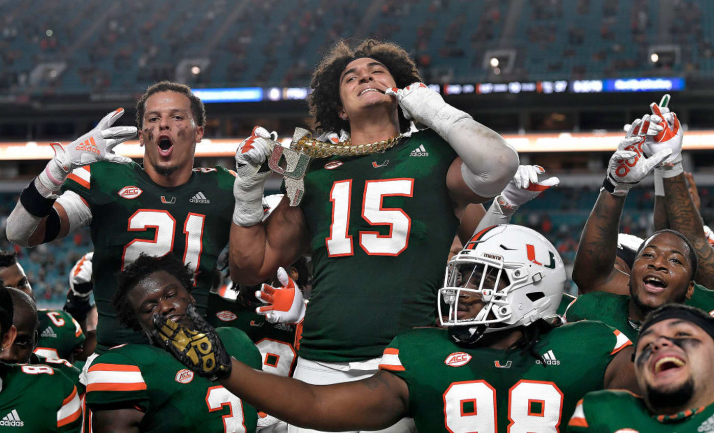 Jaelan Phillips Turnover Chain Miami 2020