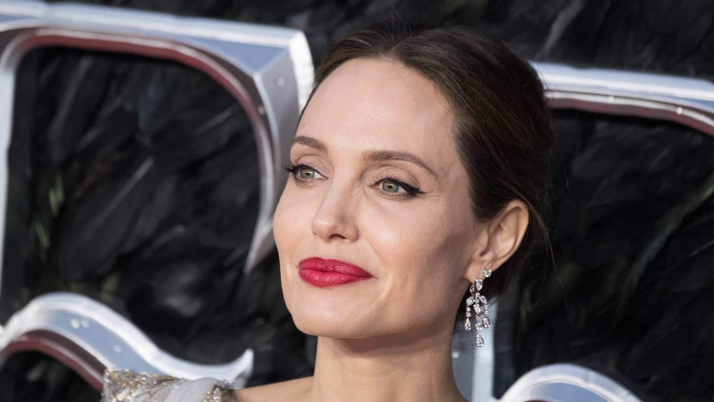 Angelina Jolie attends the European premiere of "Maleficent: Mistress of Evil"