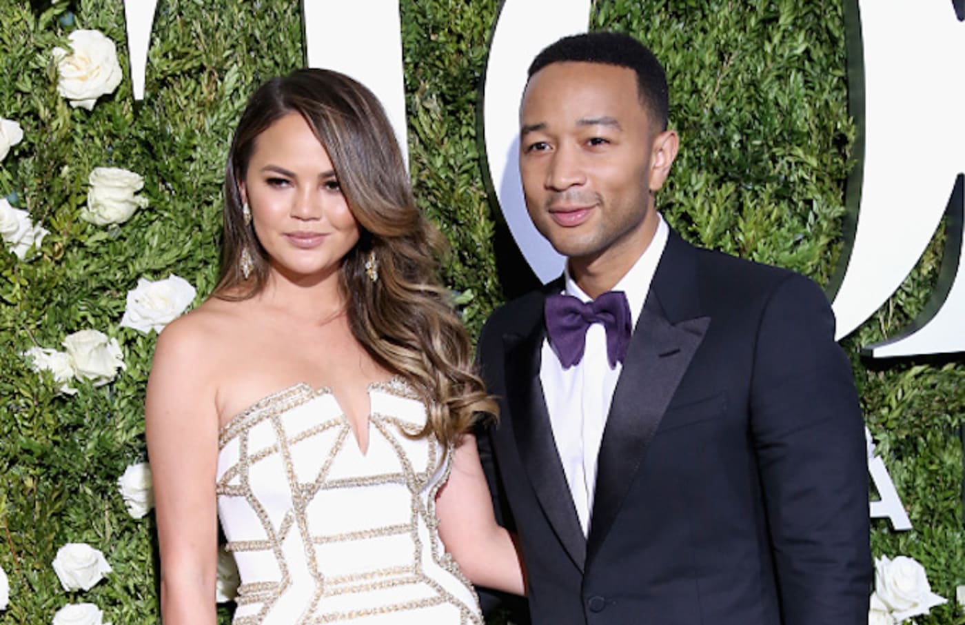 Chrissy Teigen and John Legend attend the 71st Annual Tony Awards