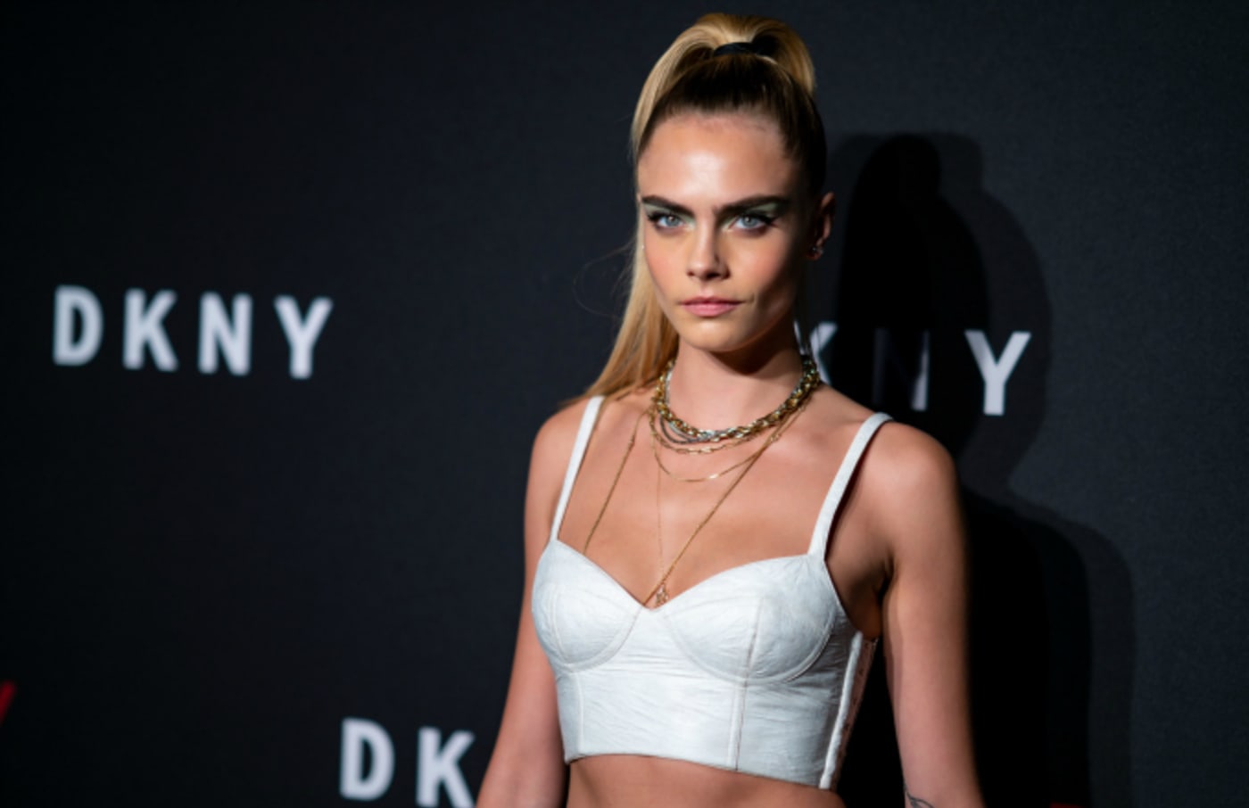 Cara Delevingne attends the DKNY 30th anniversary party
