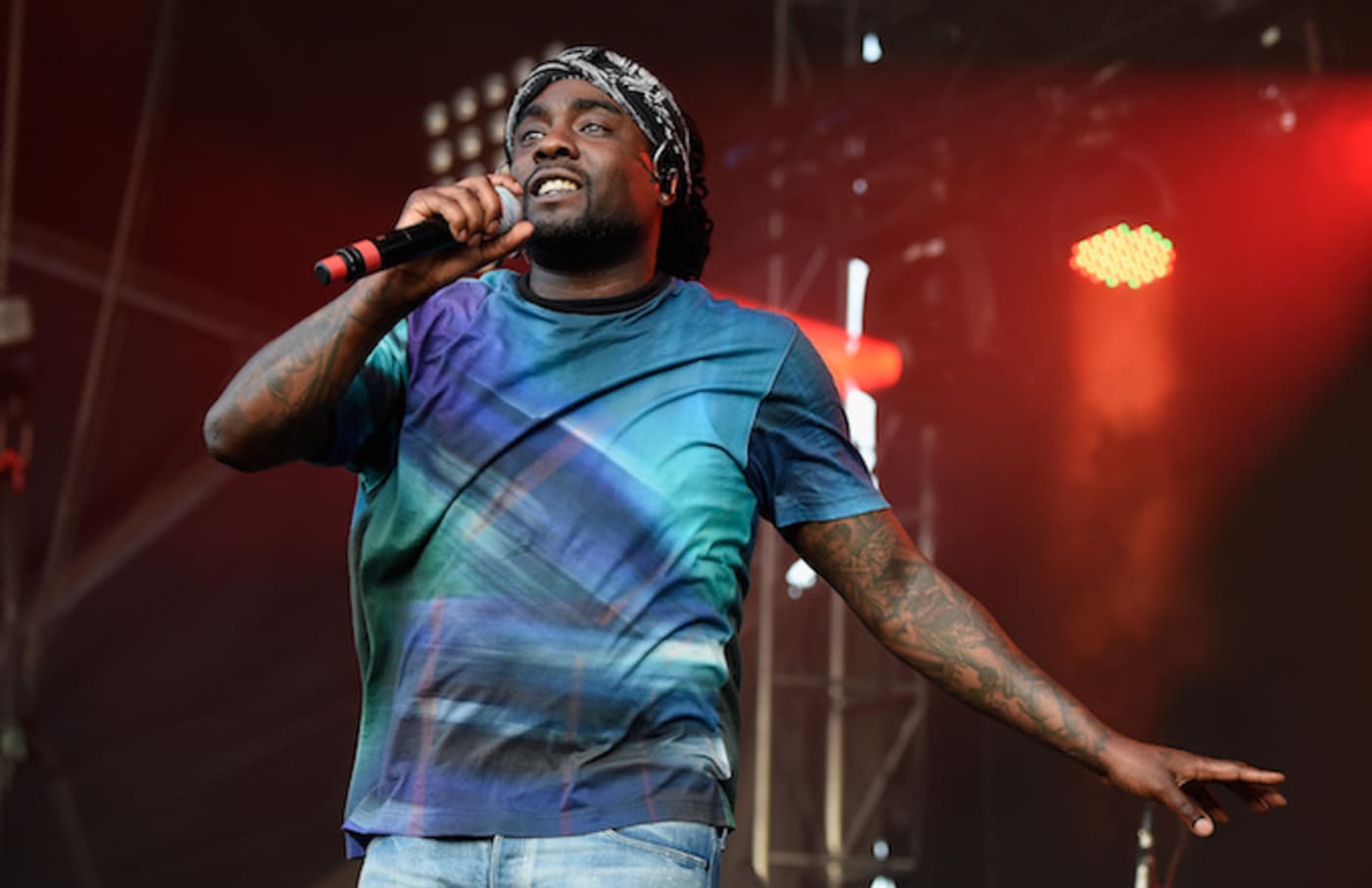 Wale performs at the 2017 Firefly Music Festival.