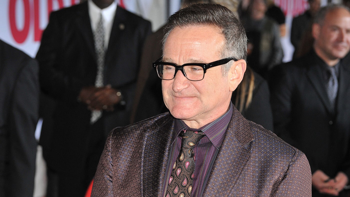 Robin Williams is pictured at a red carpet event