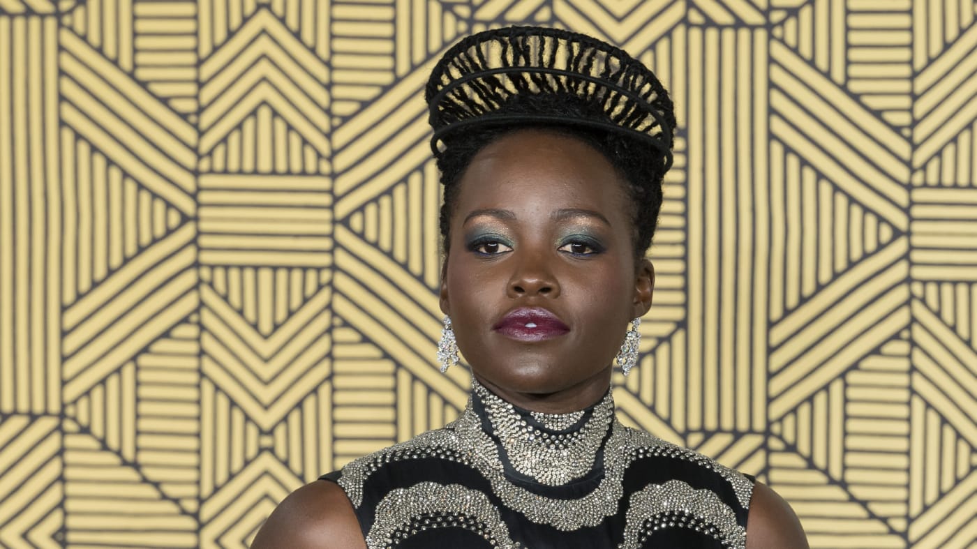 Lupita Nyongo attends the European premiere of 'Black Panther Wakanda Forever.'