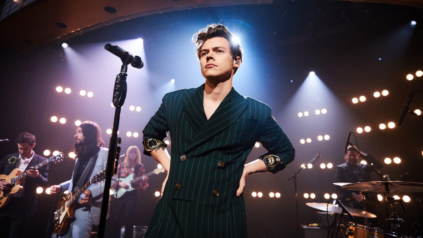 Harry Styles Performing on James Corden's Show