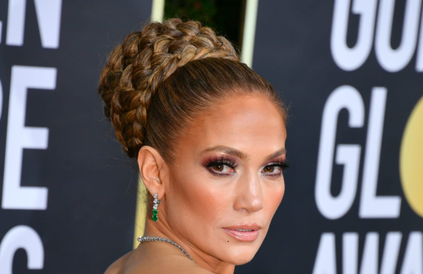 Jennifer Lopez attends the 77th Annual Golden Globe Awards