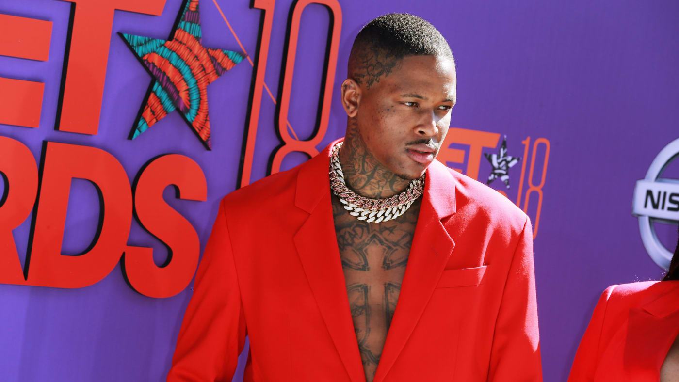 YG at the BET Awards in Los Angeles