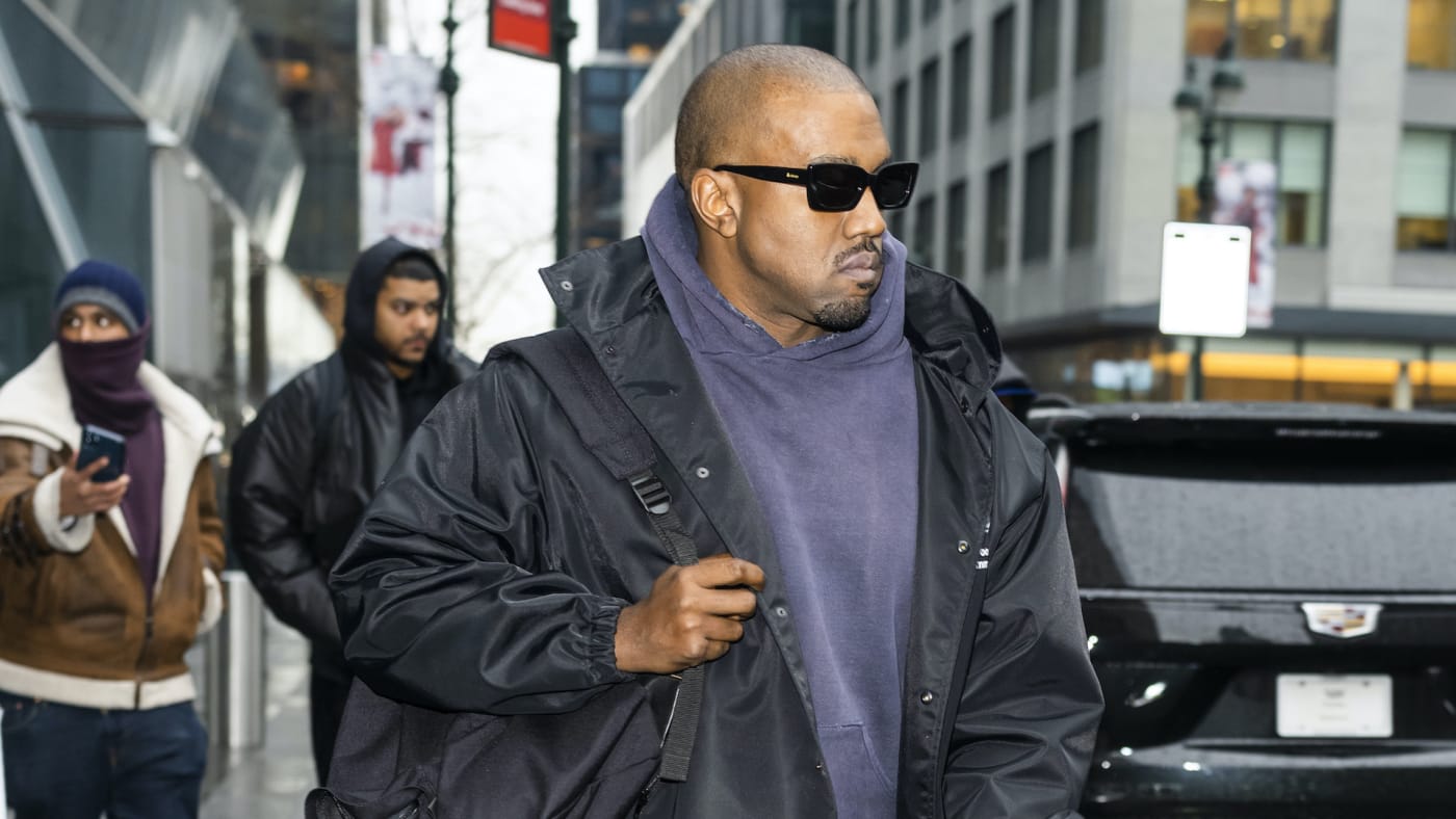 Kanye West is seen in Chelsea on January 05, 2022.