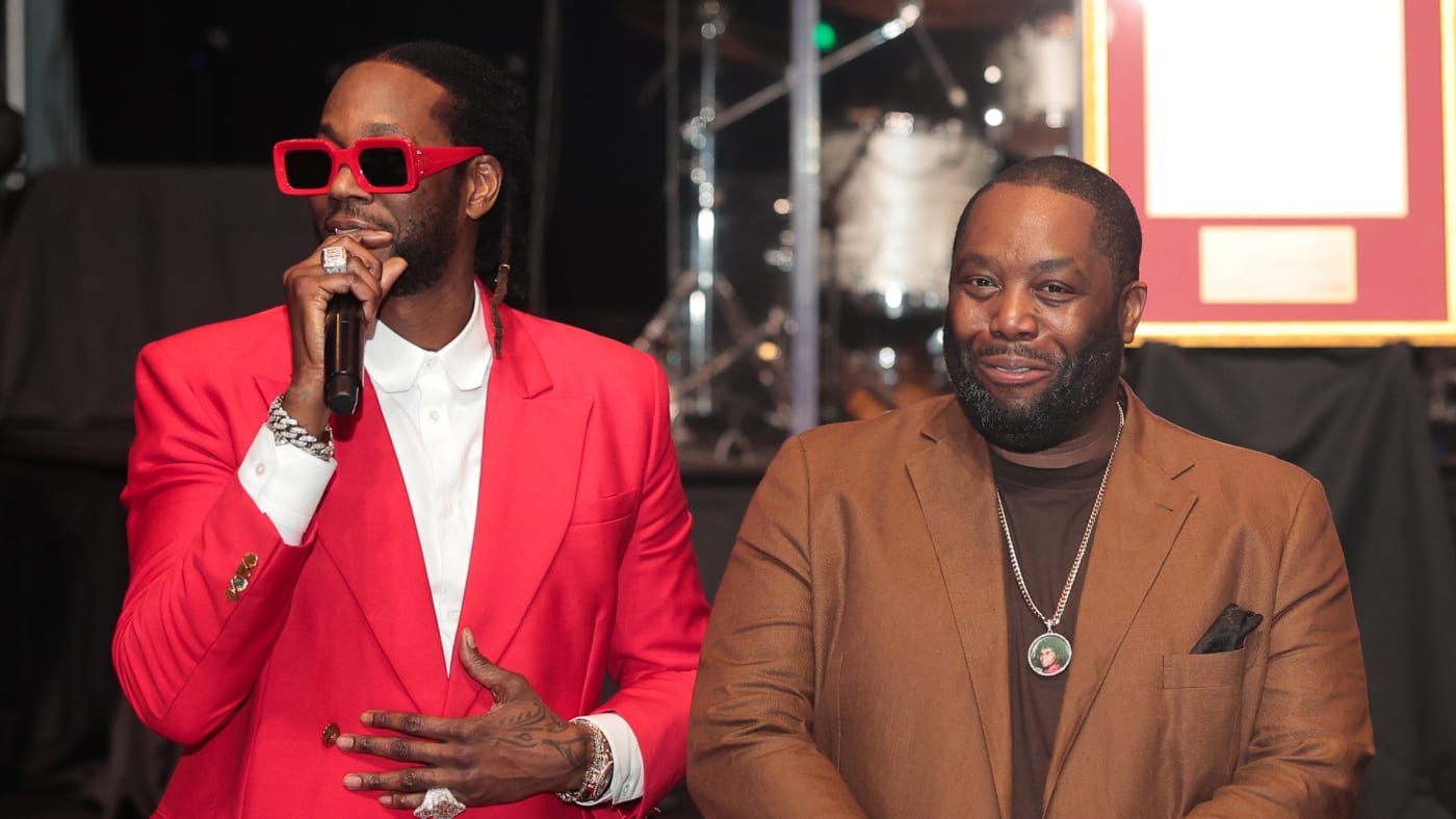2 Chainz and Killer Mike attend the Atlanta UNCF Mayor's Masked Ball.