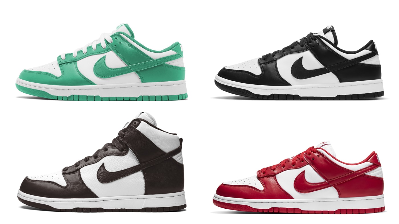 Nike Dunk 2023 Release Dates Panda Dunks, St Johns, Velvet Brown Complex