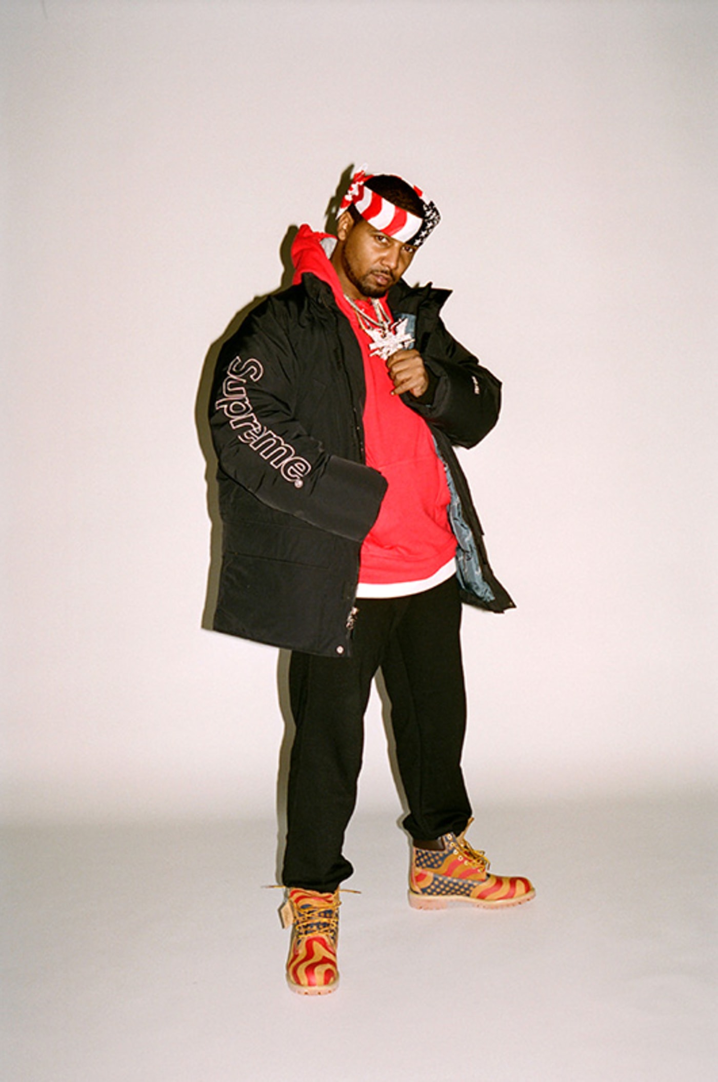 Timberland boots with track pants