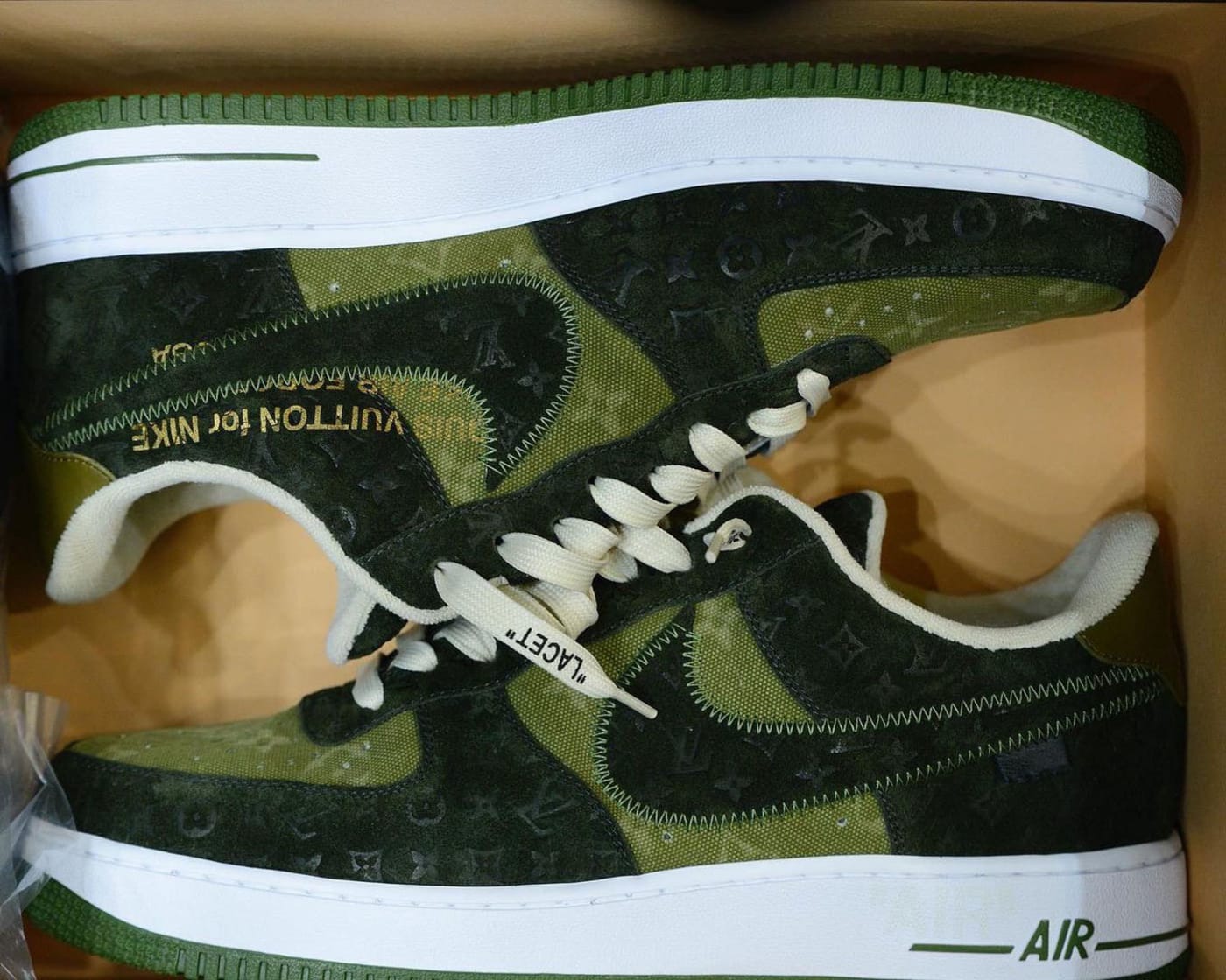 Louis Vuitton Nike Air Force 1 Green